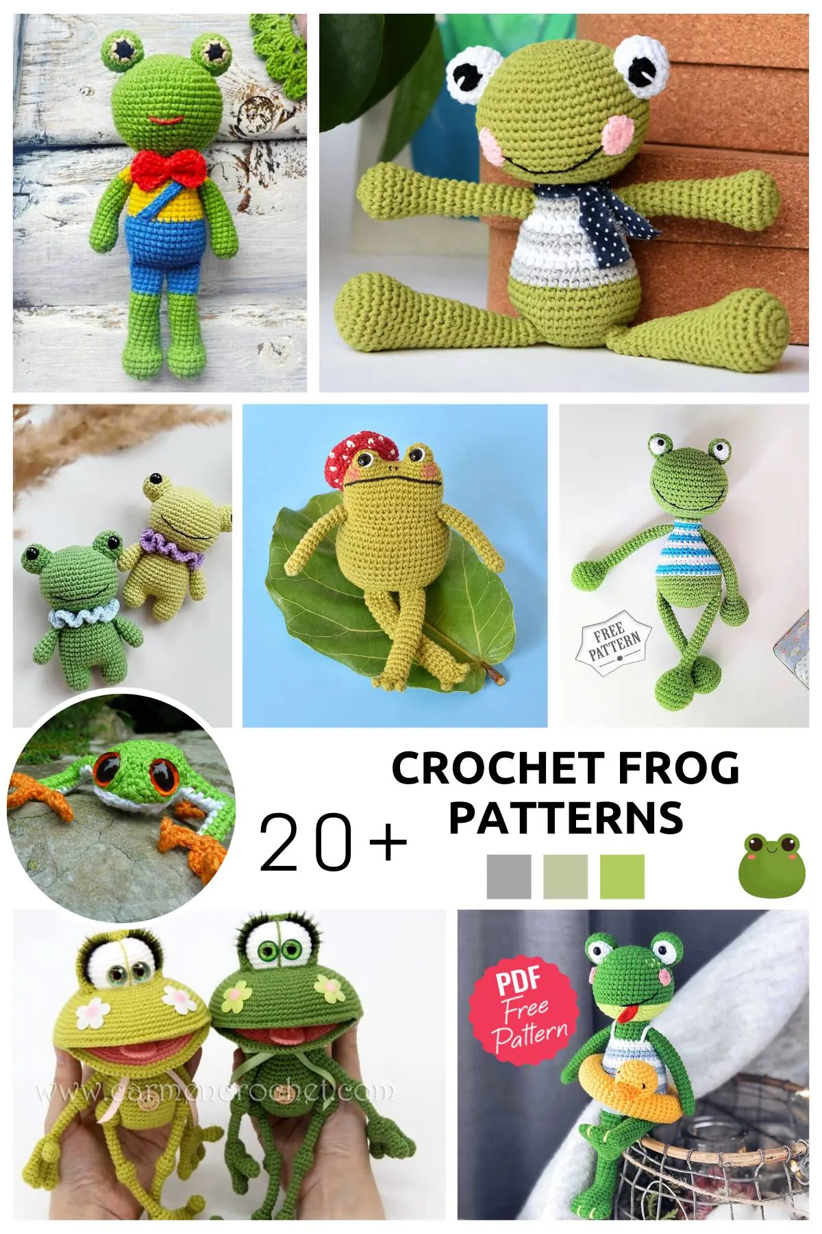 29 free crochet frog patterns and ideas