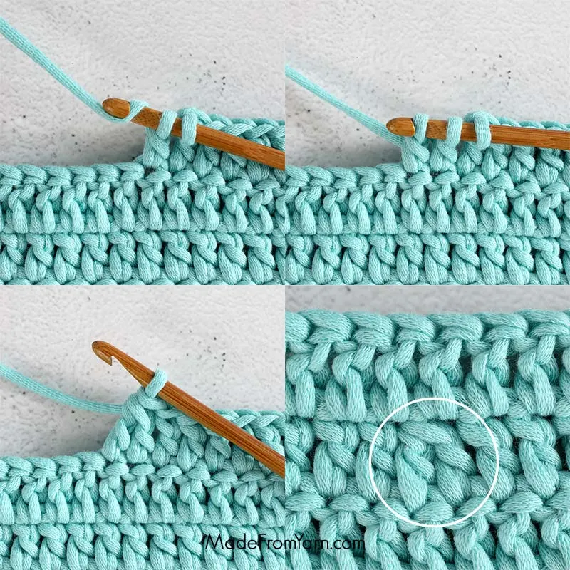 how to crochet dc dec (dc2tog), double crochet decrease.