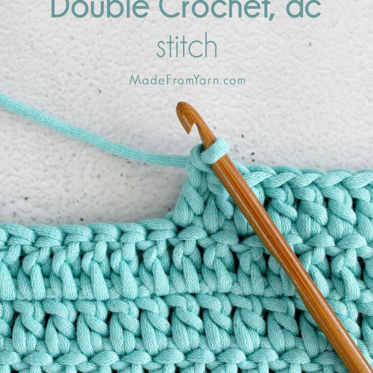 How To Double Crochet, beginner's guide to learn how to crochet with all the details you need to know.