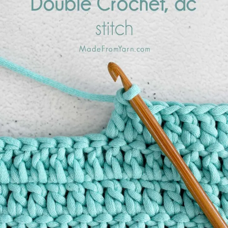 How To Double Crochet, beginner's guide to learn how to crochet with all the details you need to know.
