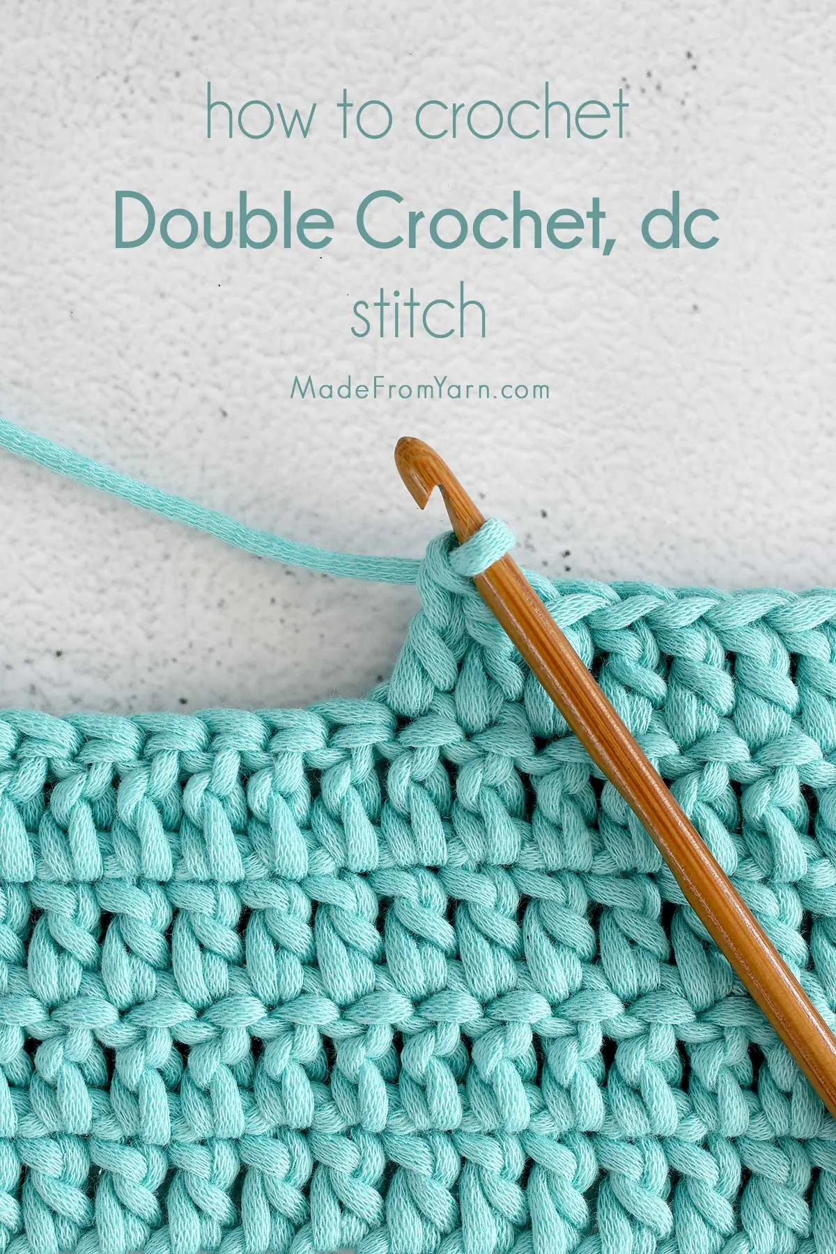 How To Double Crochet, beginner's guide to learn how to crochet with all the details you need to know.