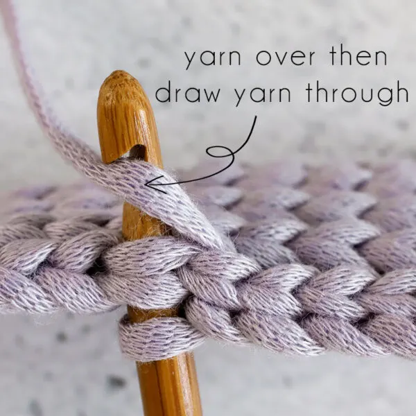 yarn over and pull up a loop