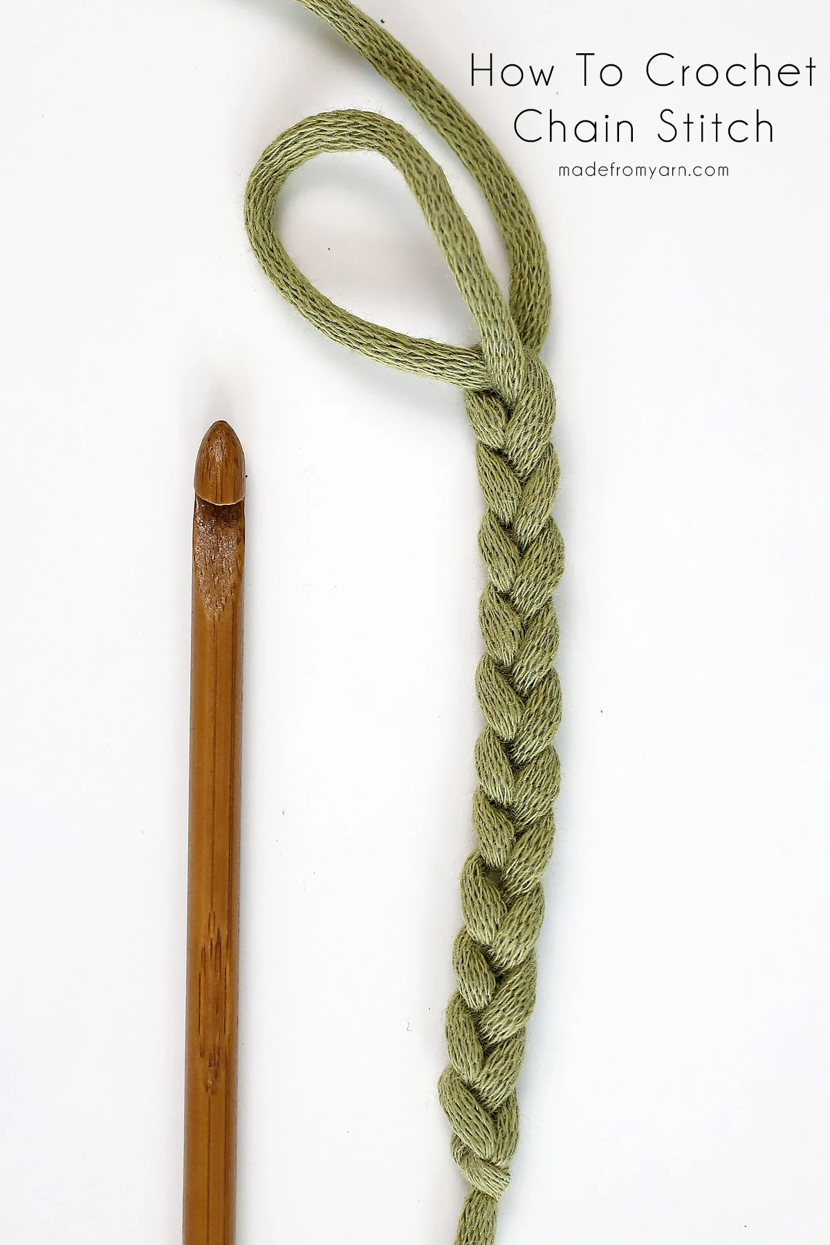 how to crochet a chain stitch, a beginners must know