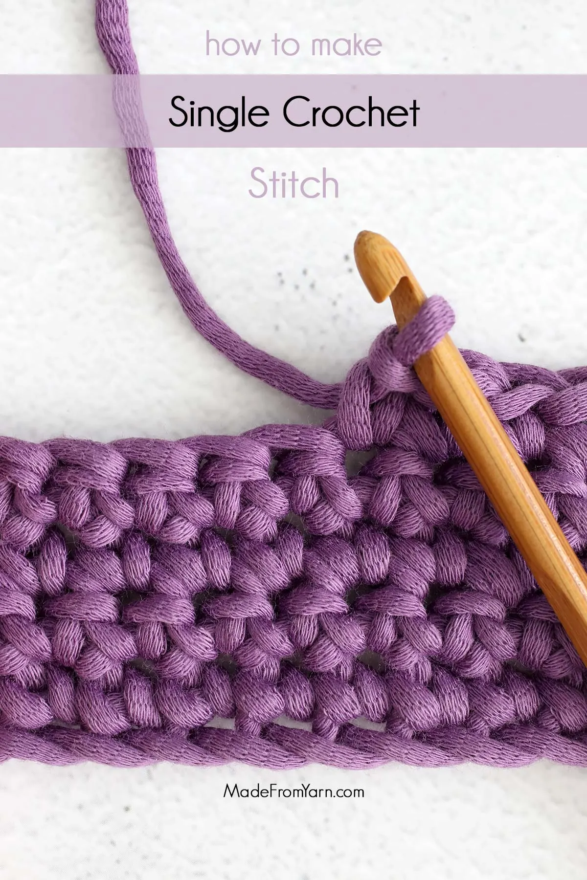 how to crochet a single crochet stitch for beginners