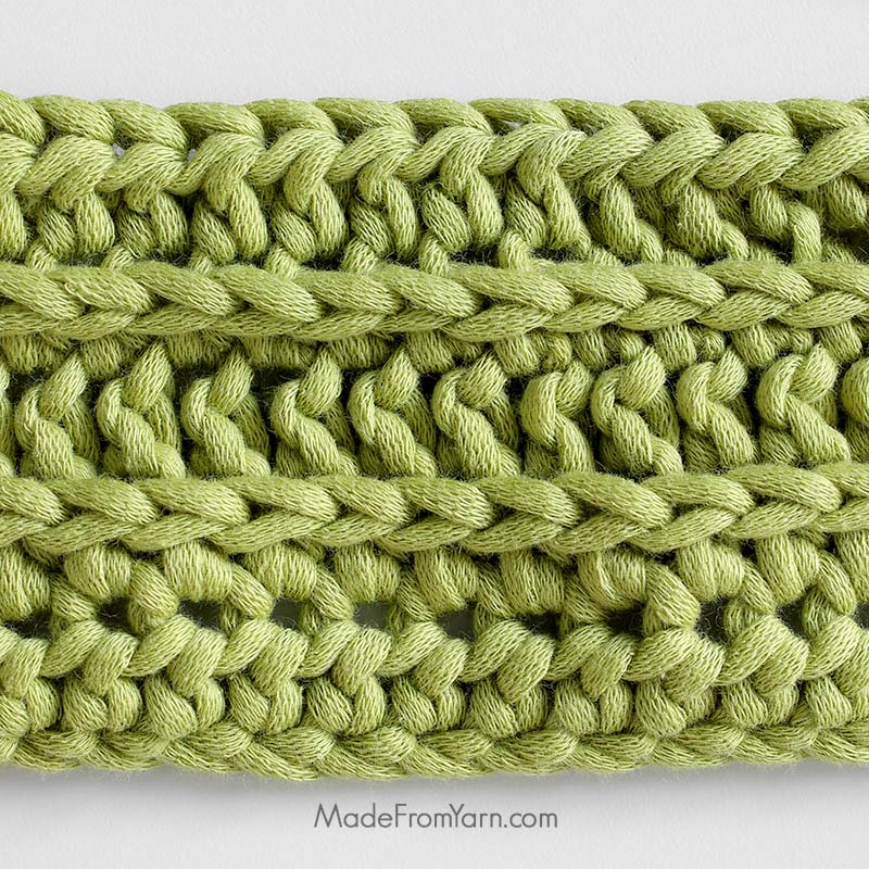 various types of stitches patterns using Half Double Crochet stitches