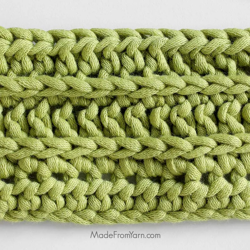 various types of stitches patterns using Half Double Crochet stitches
