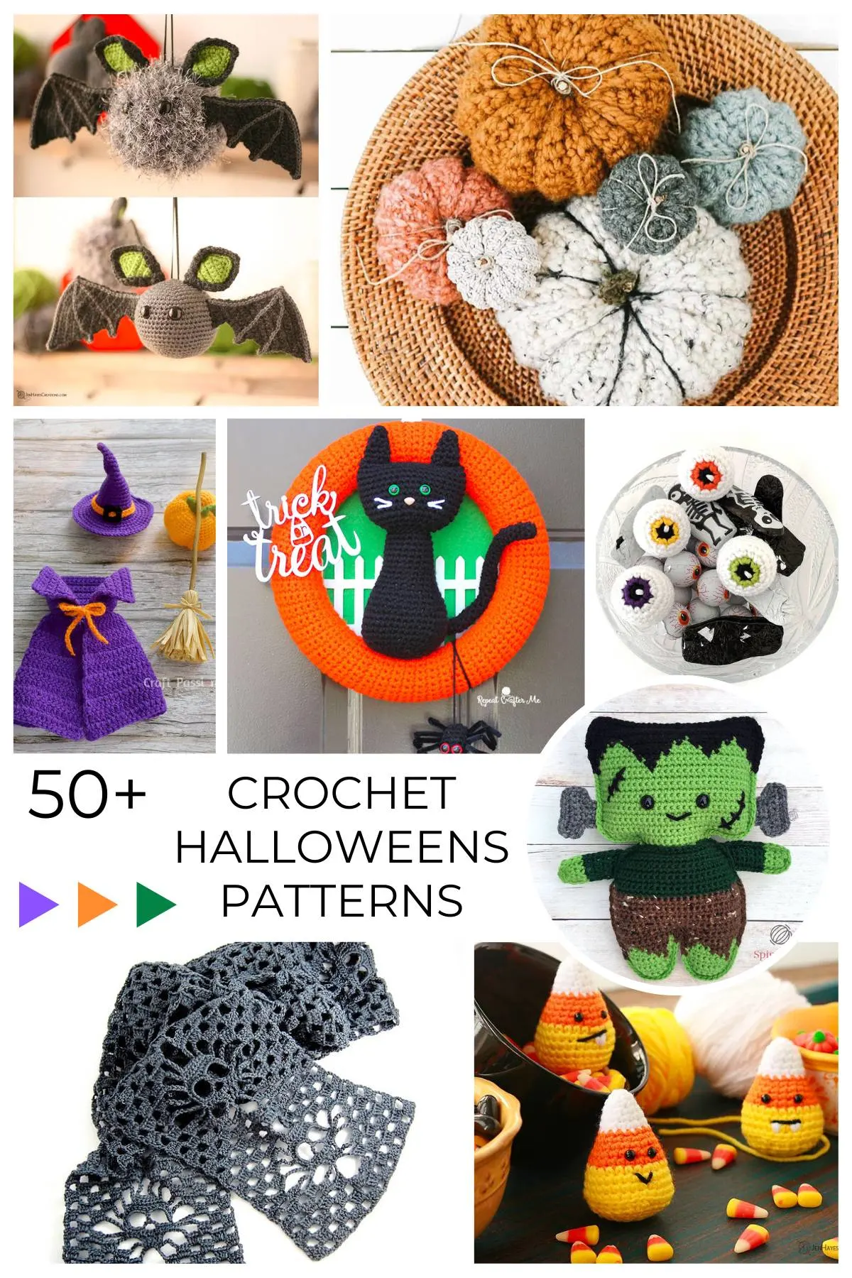 Here are 50+ free Halloween crochet patterns for you to make this Halloween season. From decorative items to Halloween wearables that you won't find in stores! 