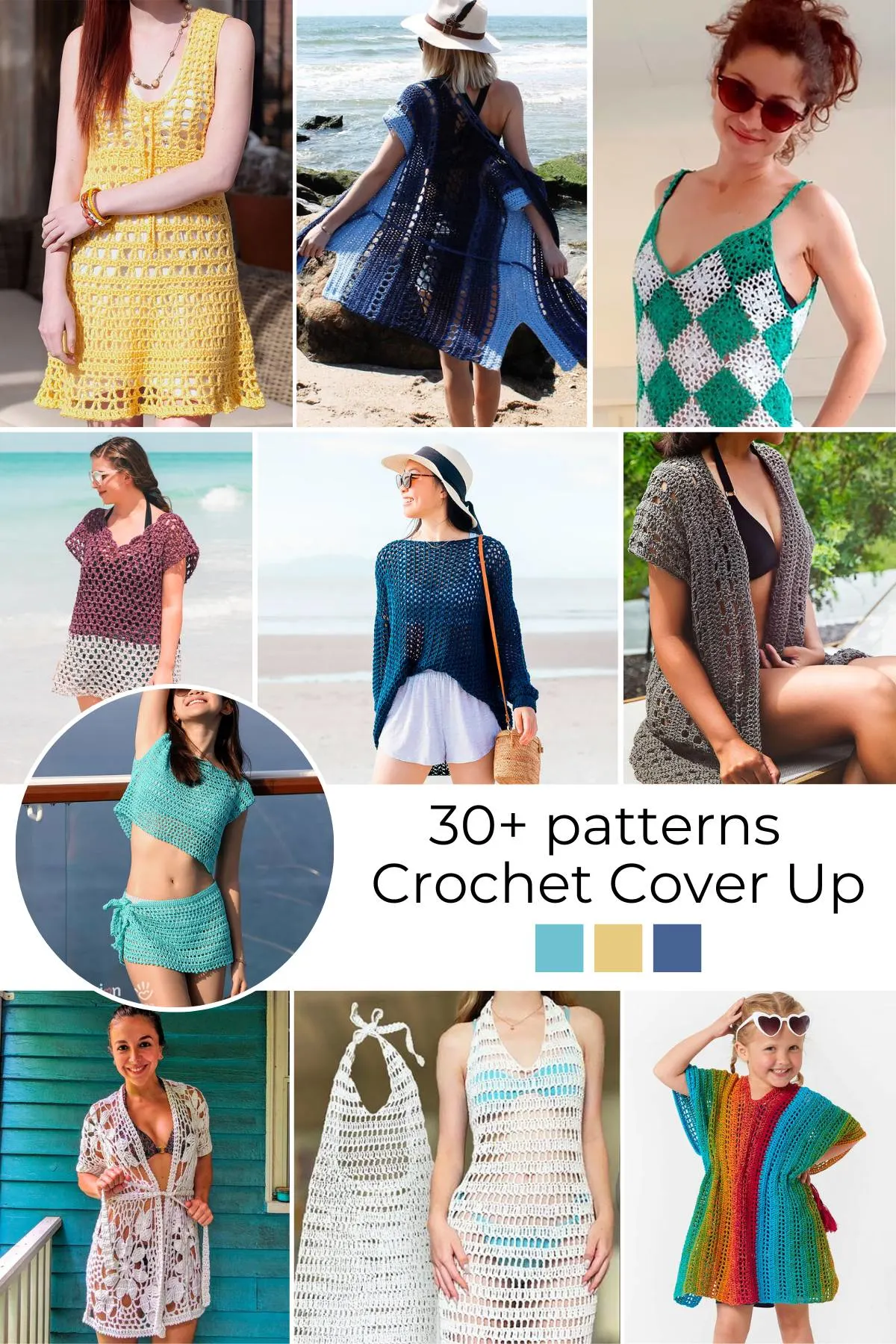 Crochet coverup is ideal for summer activities. This curated list of crochet cover up patterns will make you feel sexy, confident, & ready to make one for summer.