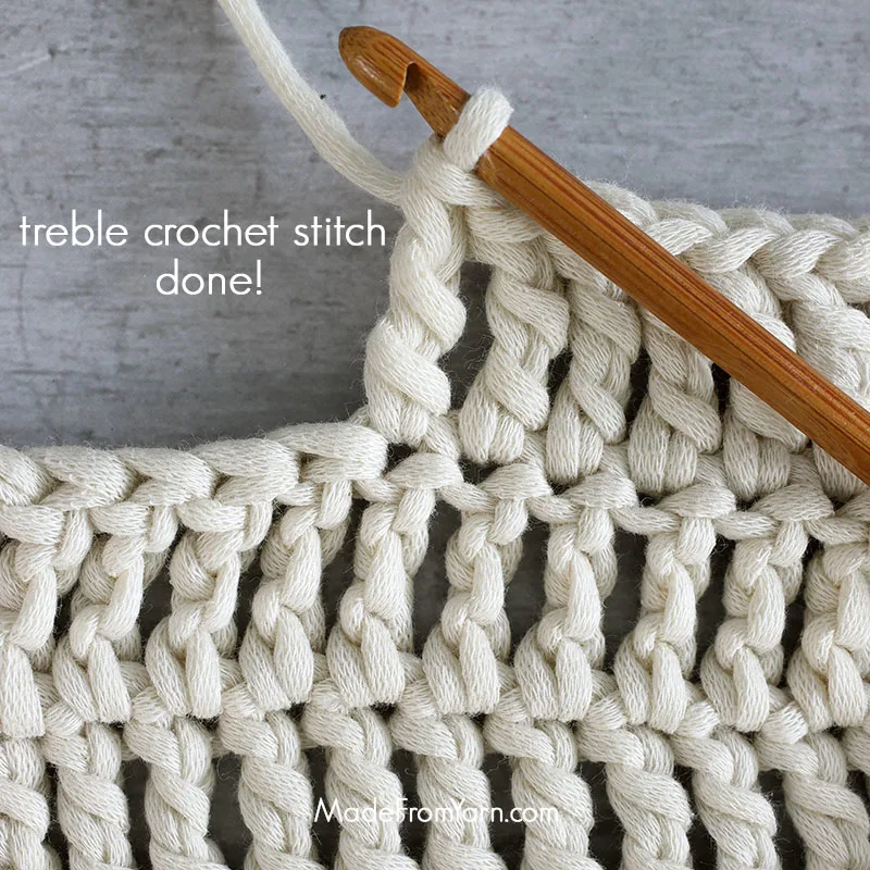 learn how to crochet tr stitch with easy step by step tutorial