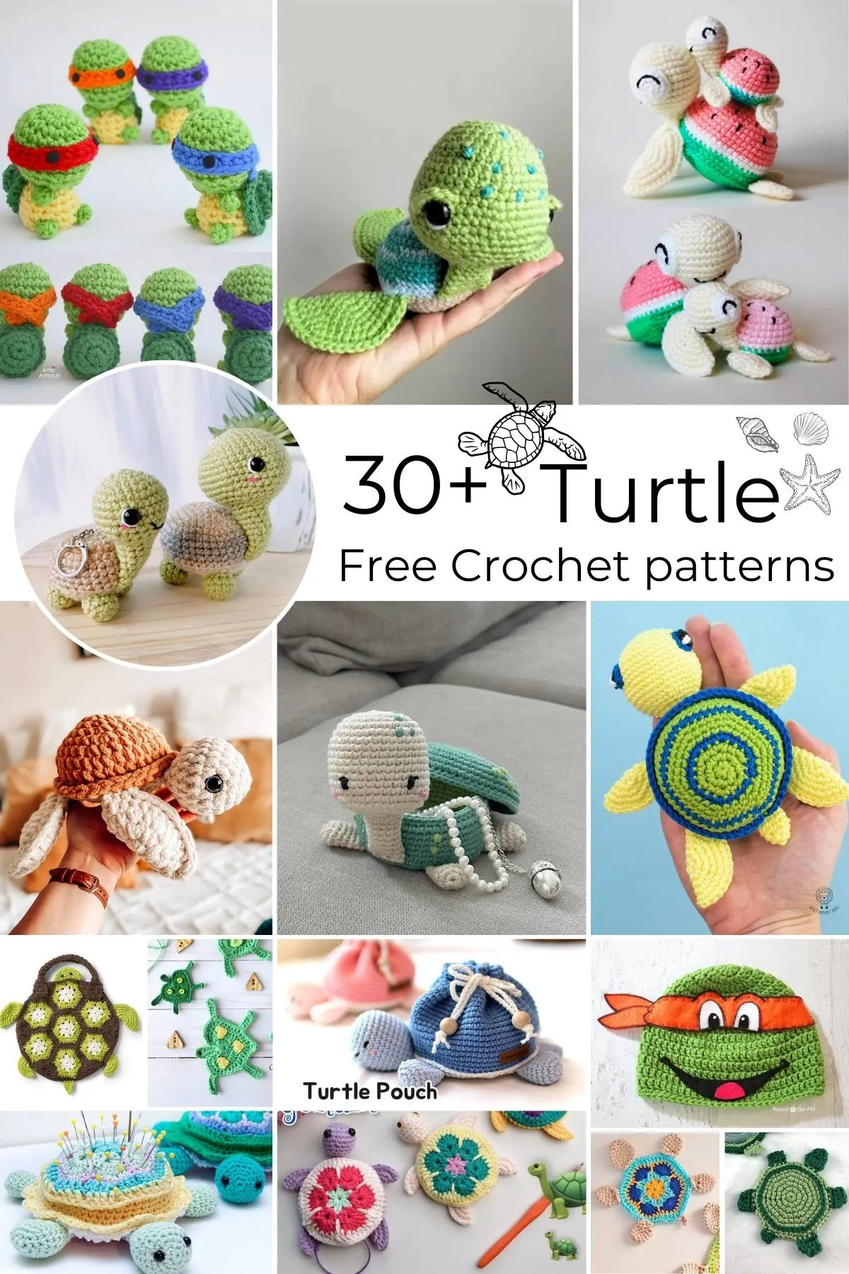 Making crochet turtles is a great way to raise awareness about these beautiful, endangered turtles! Get all 33 free crochet patterns & start crocheting right away.
