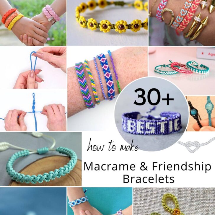 Learn how to make these 30+ gorgeous free friendship and macrame bracelet patterns! Easy-to-follow guides perfect for crafters of all levels. Try them out!
