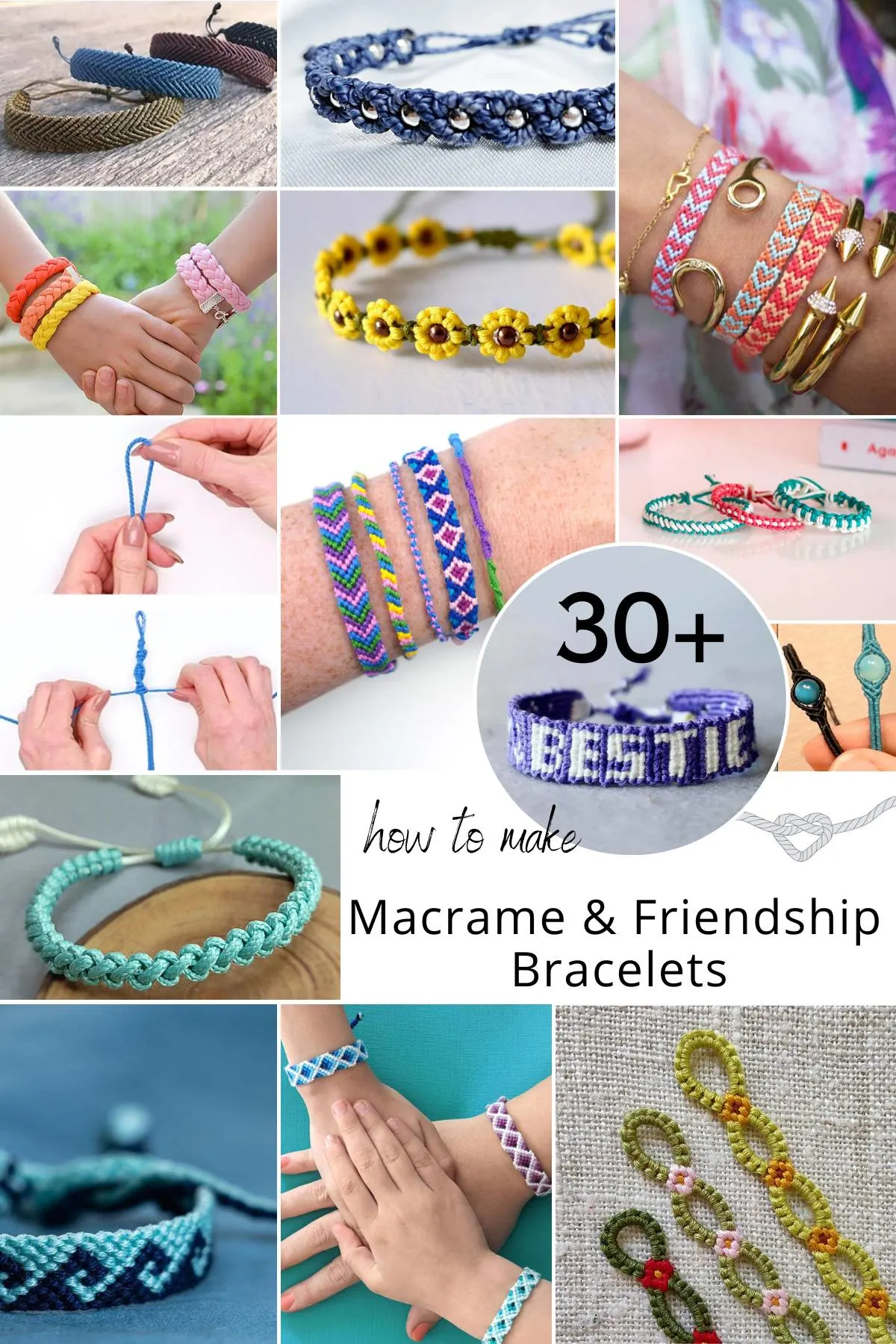 Learn how to make these 30+ gorgeous free friendship and macrame bracelet patterns! Easy-to-follow guides perfect for crafters of all levels. Try them out!