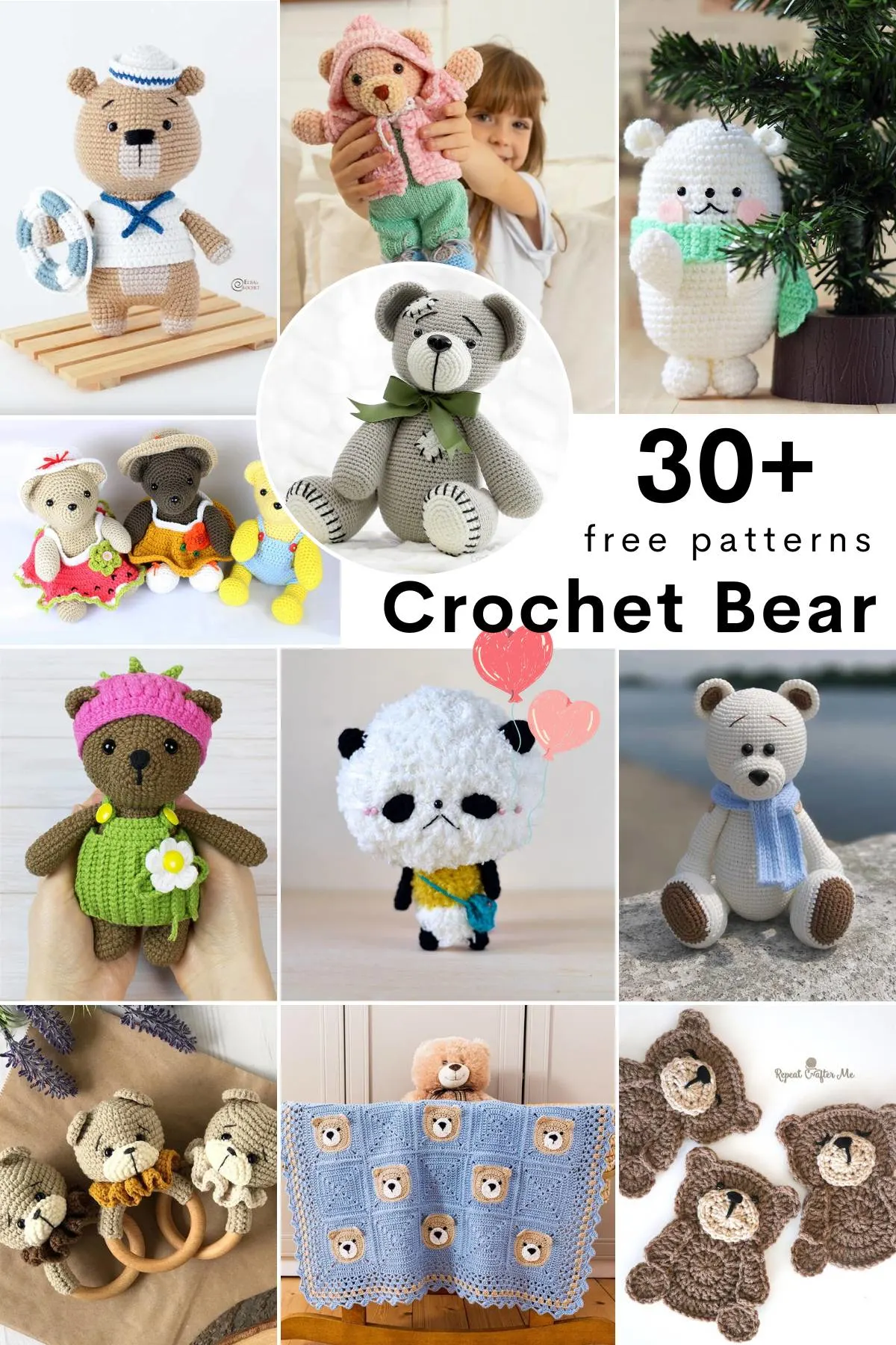 Teddy bears are timeless joy-bringers. Explore our wide range of crochet bear patterns, from amigurumi bear to bear hat. Find your favorite & happy crocheting!