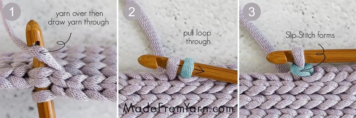The slip stitch (abbreviated as sl st) is commonly used to join rounds, create decorative edges, or make smooth transitions between different parts of your crochet work. This stitch is incredibly flexible and can be used in various ways to achieve different effects.