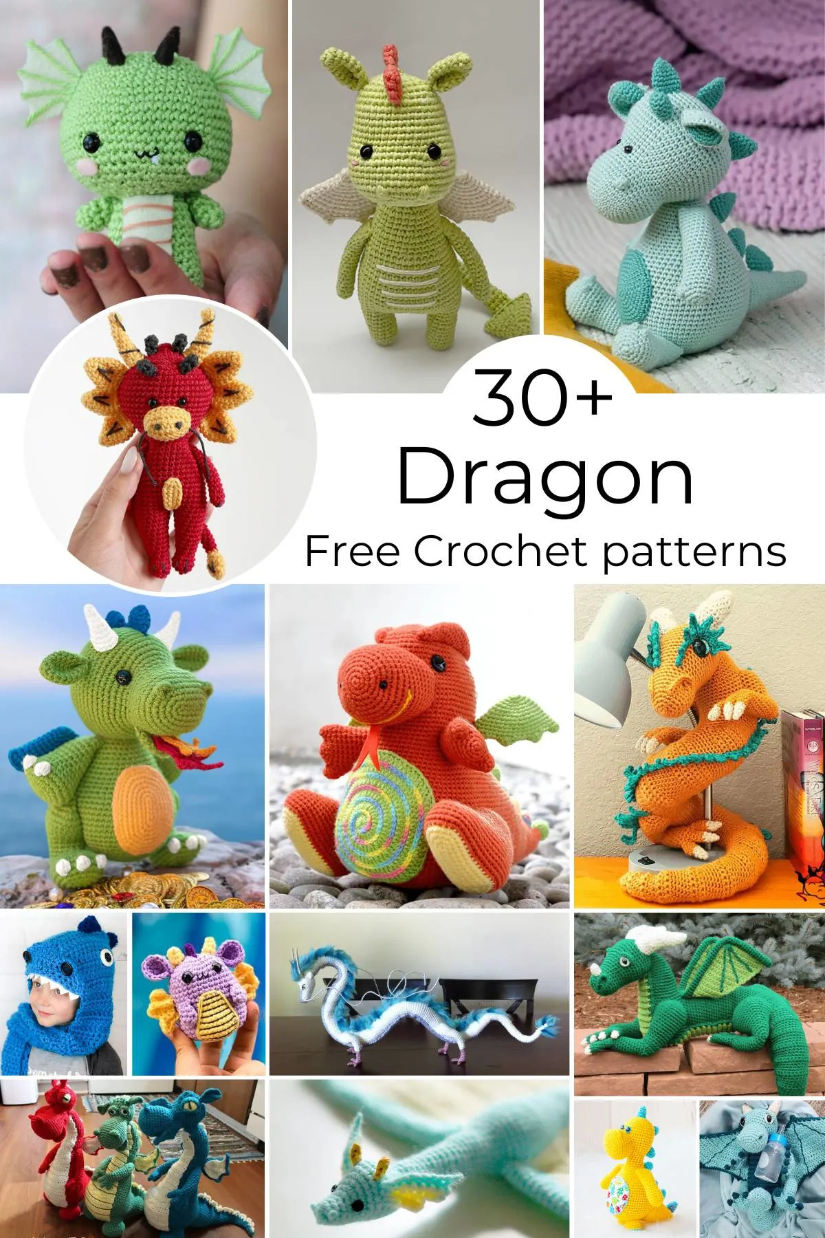 Discover more than 30 amazing free crochet dragon patterns for all skill levels! Crochet your own magical creatures with detailed guides, be it for fun, gifts, or decor!