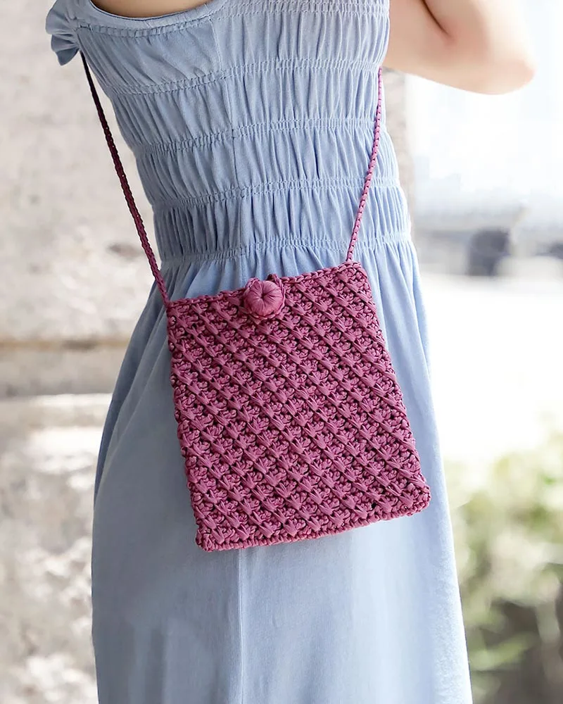 Add a touch of handmade charm to your daily accessories with this small crossbody bag.