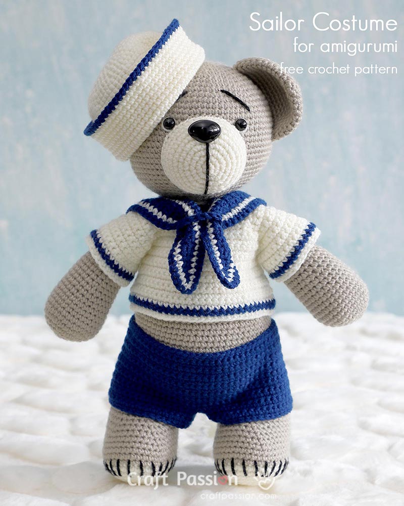 Set sail with Craft Passion’s adorable sailor outfit, offering a detailed guide to crafting adorable attire for stuffed toys or your little ones.