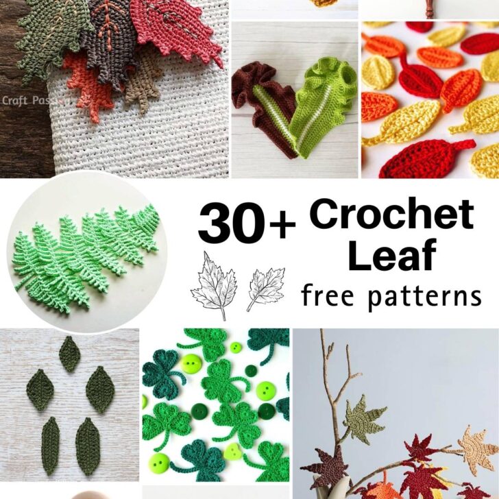 Get inspired and learn to crochet leaf patterns with us! From cute and basic leaf designs, to more challenging ones for experienced crocheters.