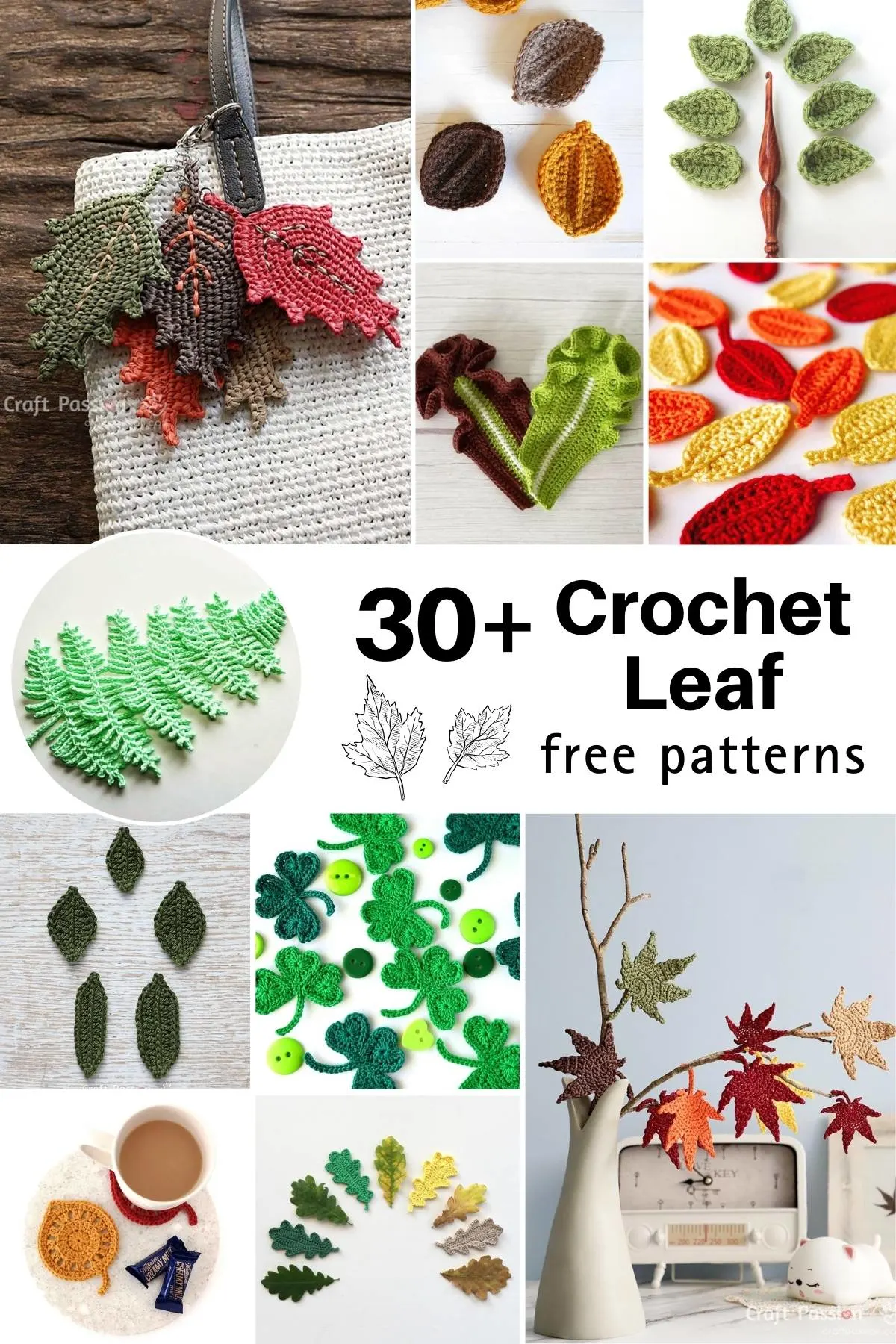 Get inspired and learn to crochet leaf patterns with us! From cute and basic leaf designs, to more challenging ones for experienced crocheters.