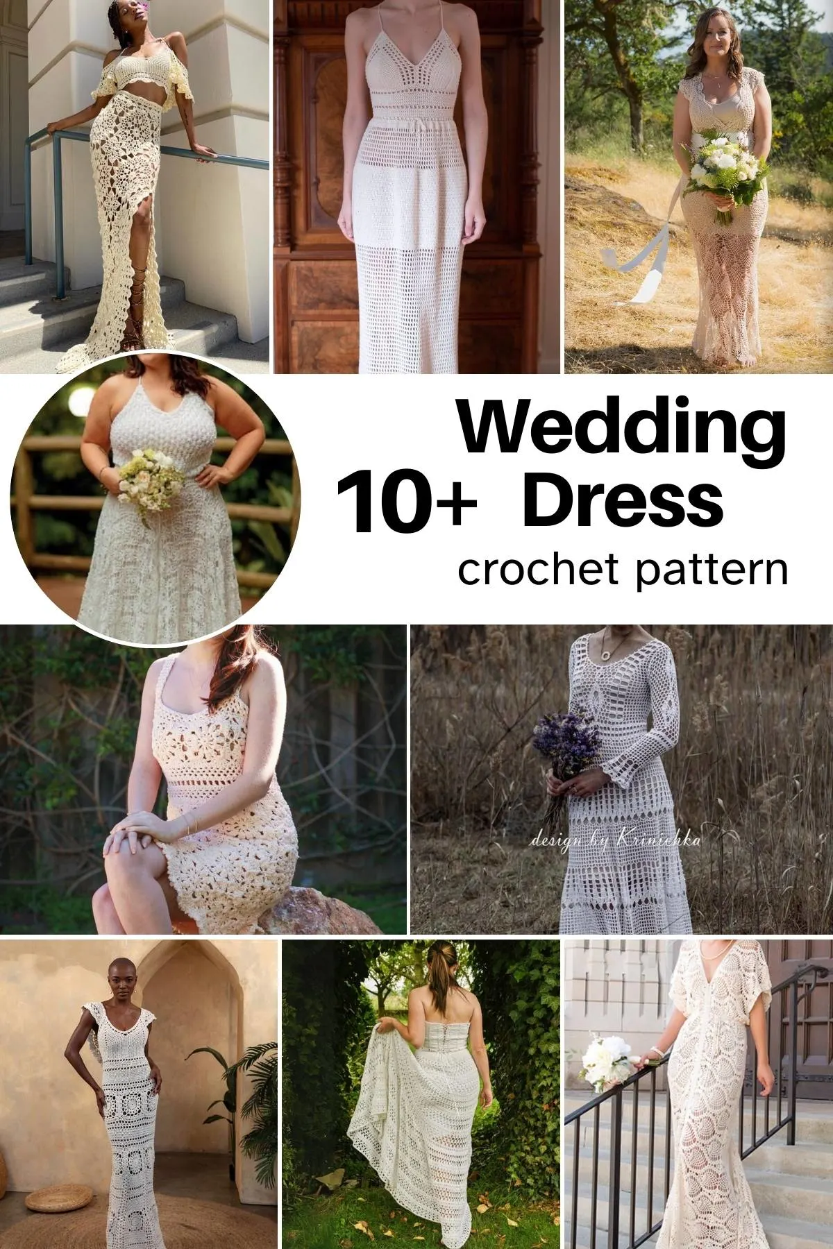 Find the perfect dream crochet wedding dress here with our collection of free and paid patterns. You can find vintage and modern dresses to try.