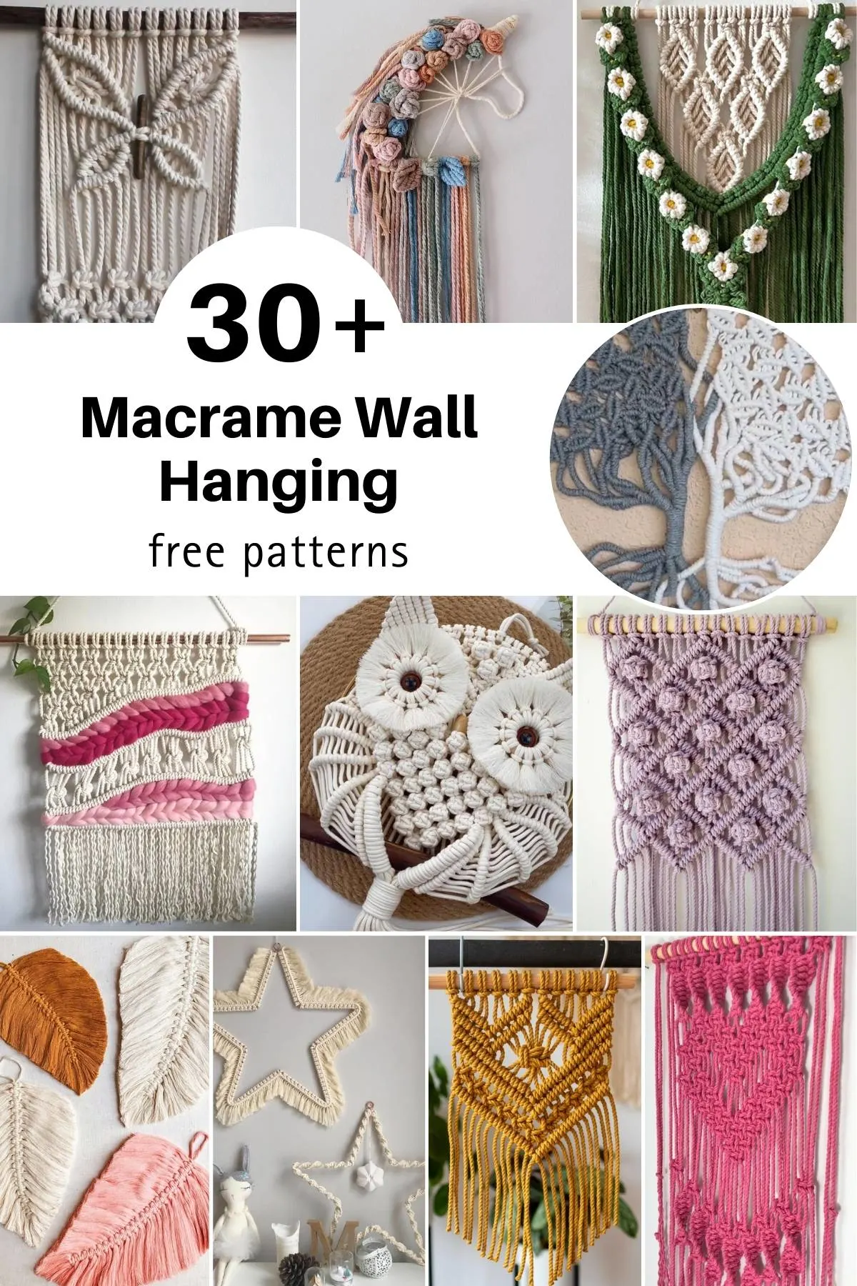 Interested in DIY macrame wall hanging? Browse through our large collection of free designs! From basic boho patterns, to intricate butterfly knots.