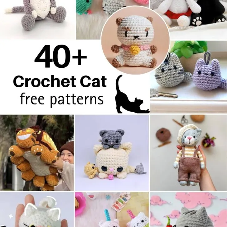This cat-coded world of free crochet cat patterns is something cat lovers should not miss out on! Get your hooks ready as your feline friend awaits!
