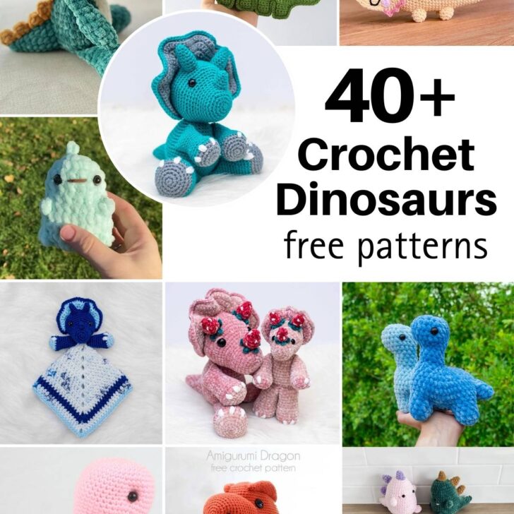 Bring these magnificent creatures back to life with crochet dinosaurs! Our compilation of free patterns covers realistic designs to amigurumi plushies.