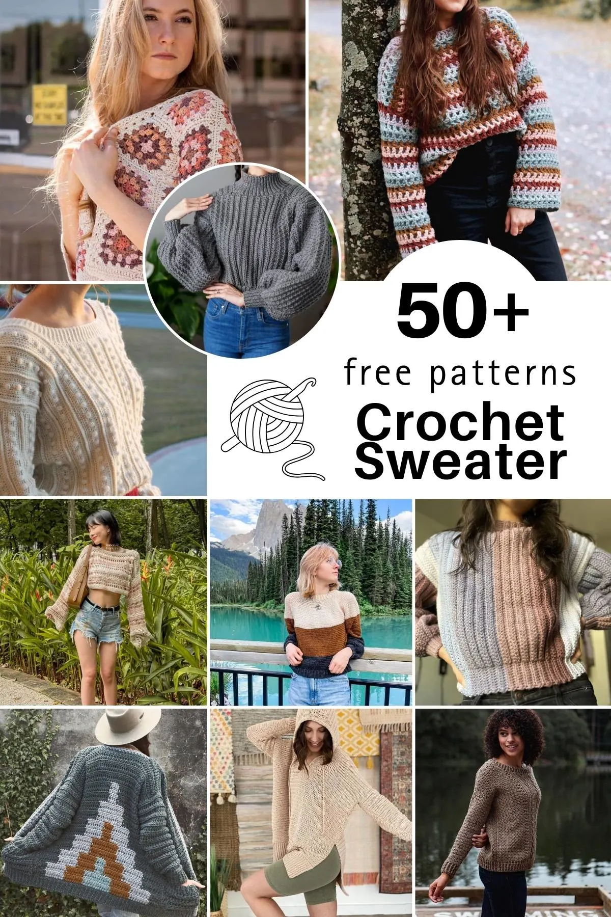 Check out these free crochet sweater patterns. From cardigans, to pullovers, these designs will keep you warm and fashionable for the fall season.