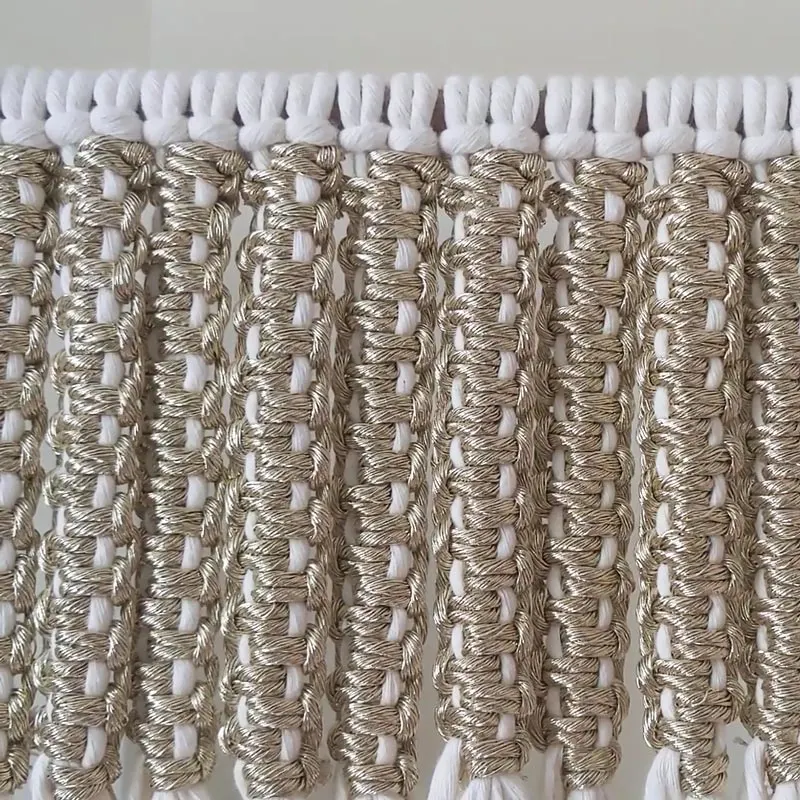 Though it may look a little jarring and daunting, this knot is very similar to the construction of the Vertical Lark's Head Knot. It is easy and made to create an alternating texture for your projects, and you can also add new cords to your existing ones.