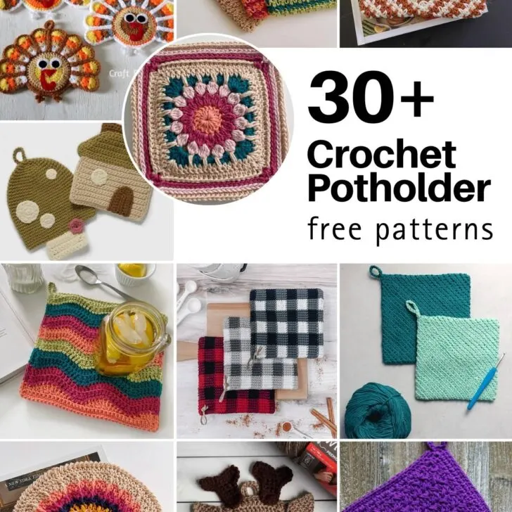 Pick your favorite from these free crochet potholder patterns. Ranging from simple square designs for beginners, to more complex projects for pros.