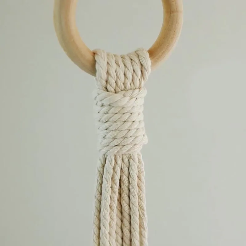 Finally, here's another way you can finish your macrame creations securely. The Gathering Knot, otherwise known as the Wrapping Knot, is used to secure a group of cords together into place. Though this is used as a finishing knot, you can totally use it as a beginning knot, too!