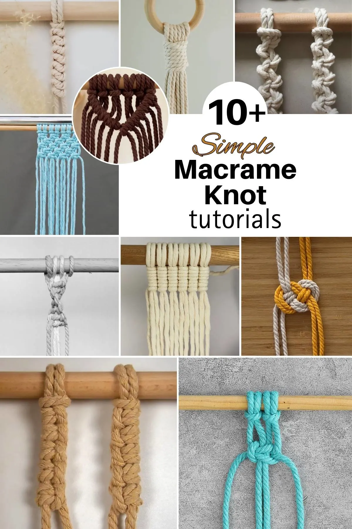 Start with the basics for your macrame journey with this intensive list of macrame knots, filled with video instructions to guide you through.