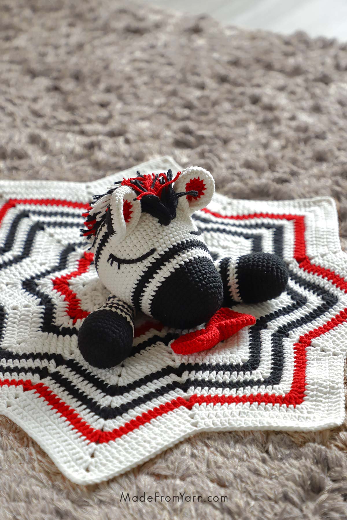 Learn how to make this simple, easy, and adorable Crochet Lovey Blanket. It's a wonderful baby shower gift for your little ones and expecting moms. 
