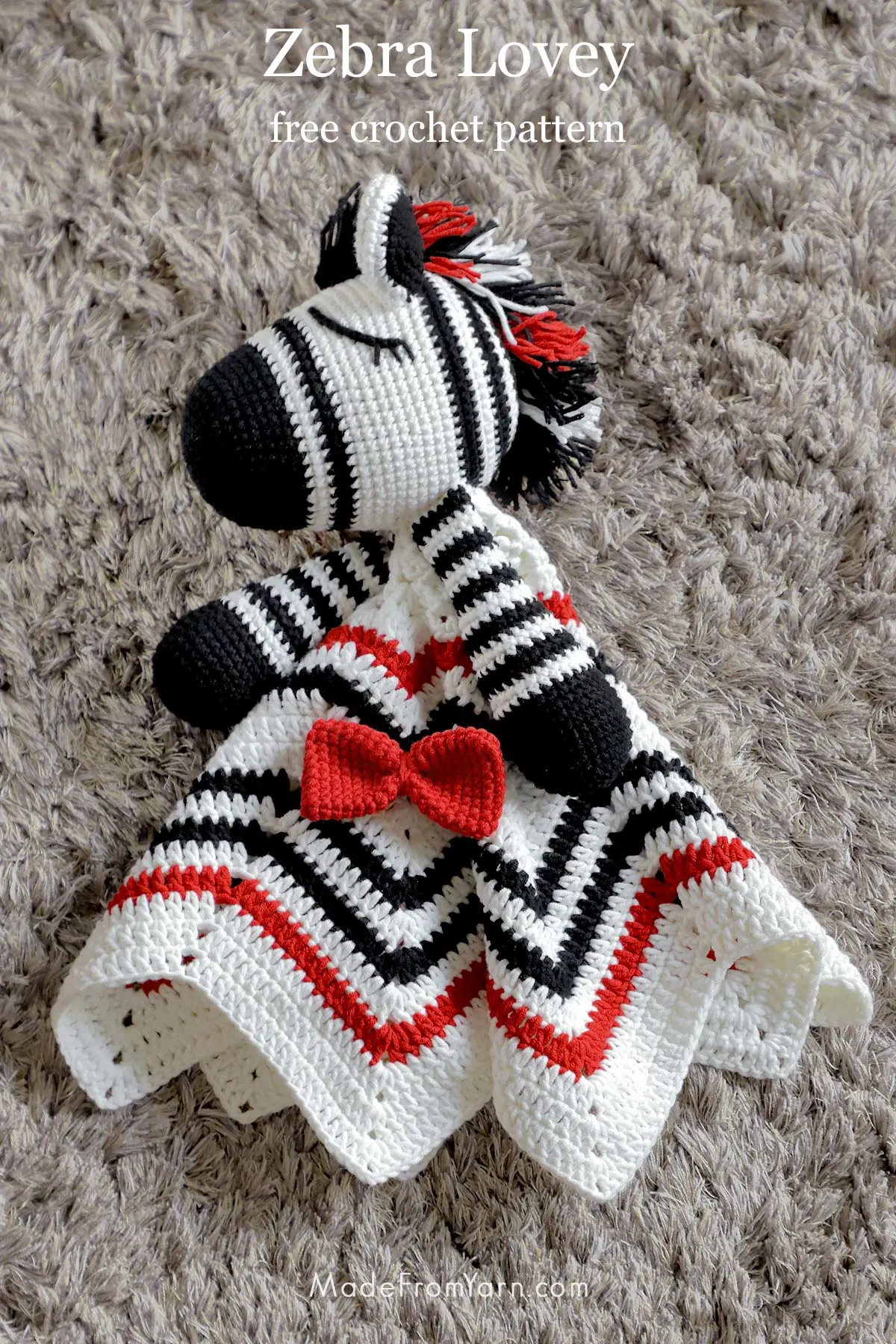 Learn how to make this simple, easy, and adorable Crochet Lovey Blanket. It's a wonderful baby shower gift for your little ones and expecting moms.