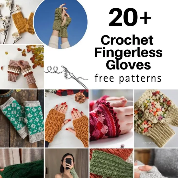 With fall approaching, warm your hands with these free crochet fingerless gloves! Our list covers all styles and tastes, whether simple, or elegant.