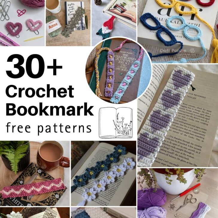 Browse this list of free crochet bookmark patterns to keep track of those pages you're reading! They're practical, adorable, and fun to make.