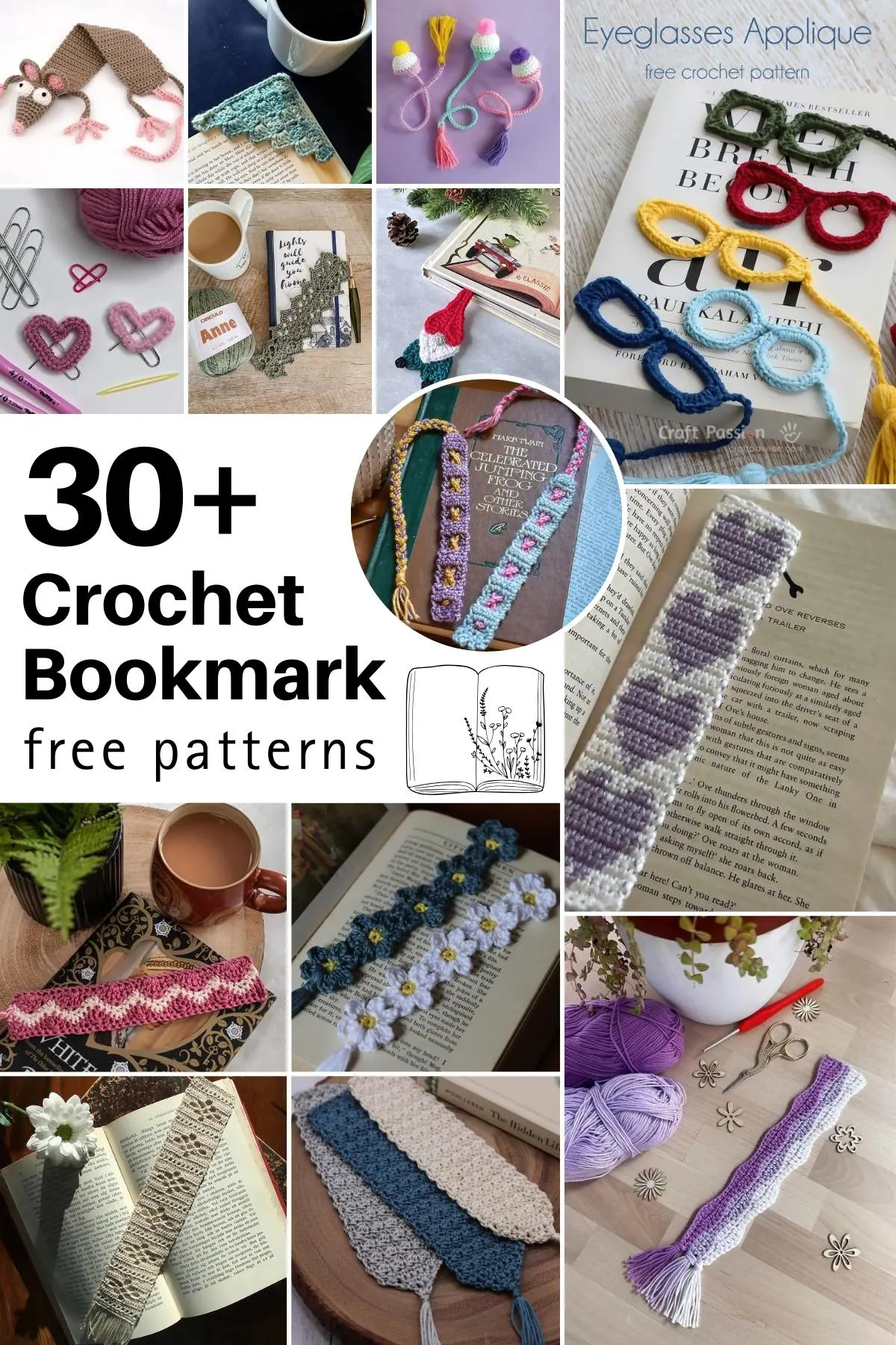 Browse this list of free crochet bookmark patterns to keep track of those pages you're reading! They're practical, adorable, and fun to make.