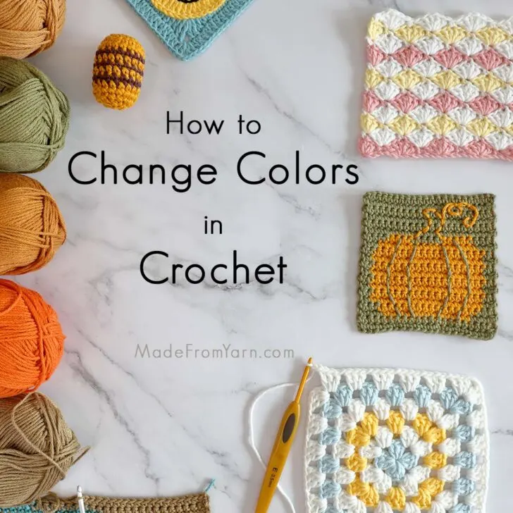 Learn how to change colors in crochet with easy tips for seamless transitions. Perfect for adding stripes or making colorwork patterns to your projects!