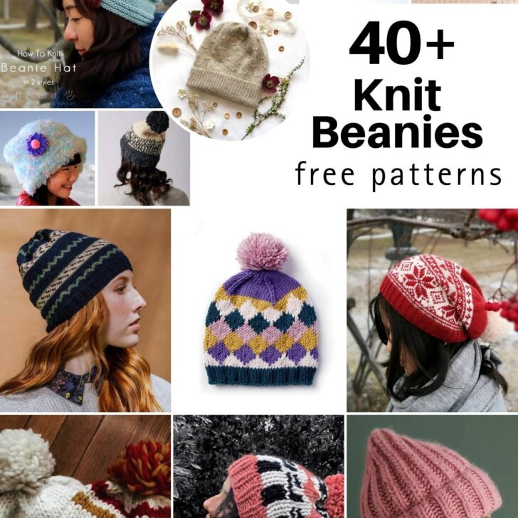 42 Free Beanie Knitting Pattern Ideas