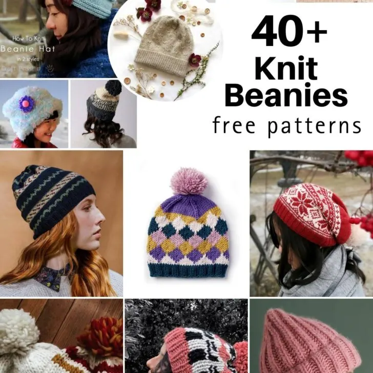 42 Free Beanie Knitting Pattern Ideas