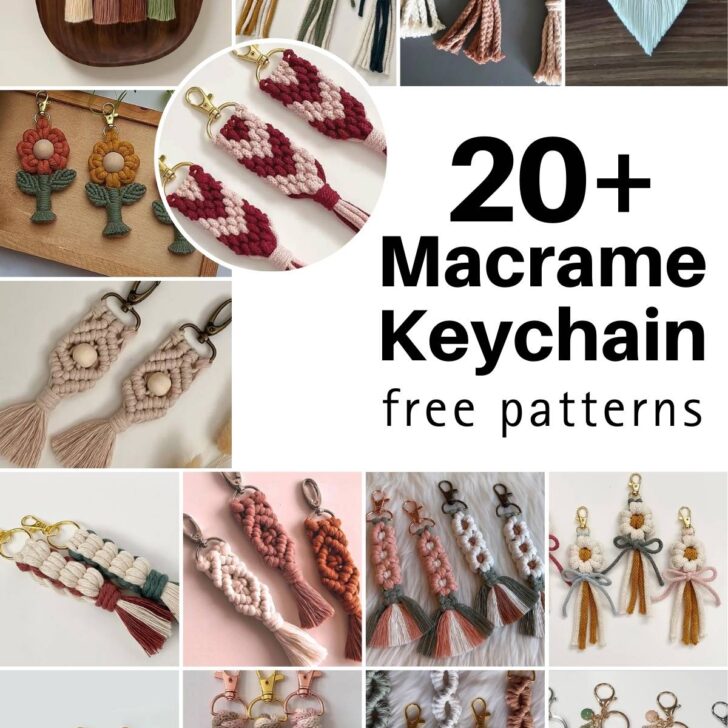 22 Creative Macrame Keychain Projects 