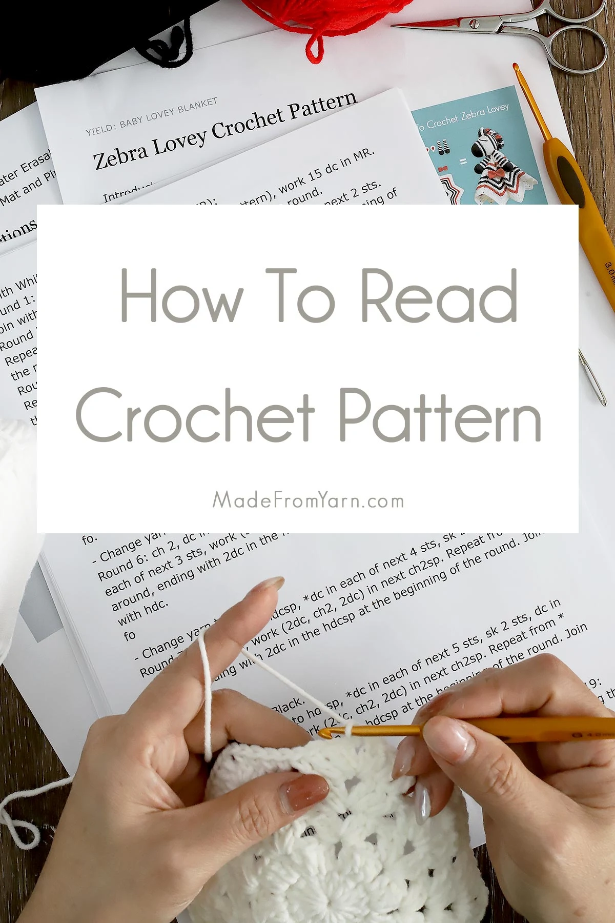 Learn how to read a crochet pattern with ease! Understand abbreviations, symbols, and instructions, so you can confidently take on any crochet project.