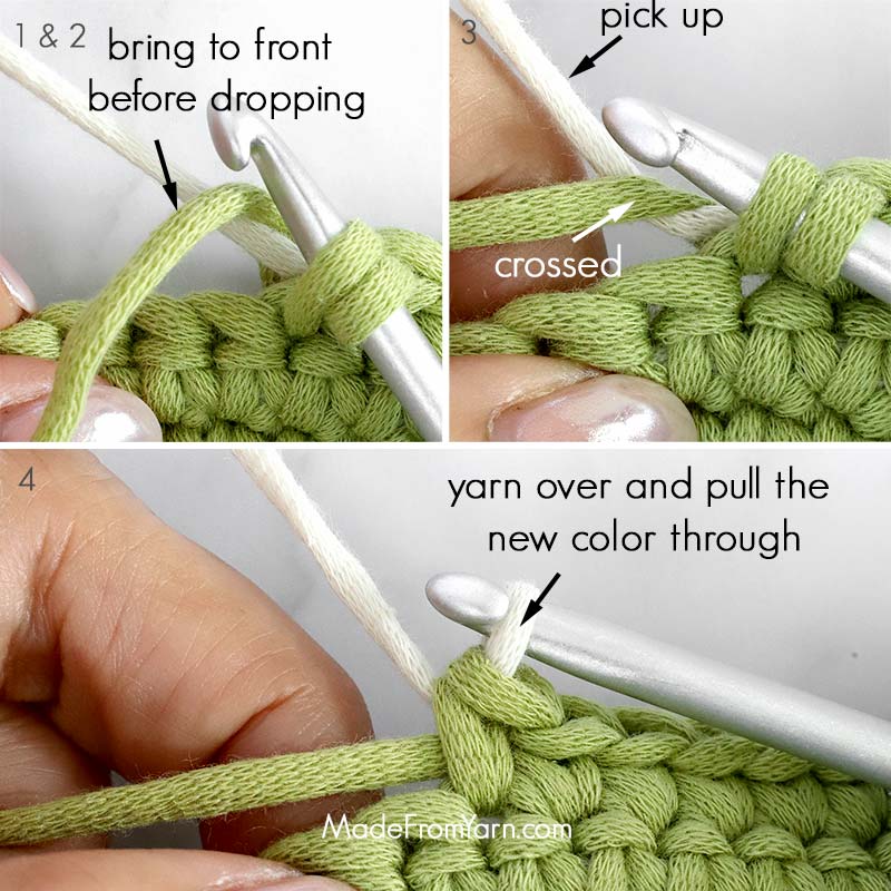 The invisible color change method is an improvement over traditional techniques. It provides a clean and polished appearance on both the front and back of your crochet piece. This technique is particularly useful for projects like wall hanging and coasters, where both sides are visible. With this approach, the back displays a beautiful "V" shape for each stitch, ensuring it looks just as nice as the front!