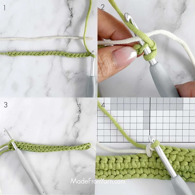 Let's make a flat square coaster with the tree pattern and the written crochet pattern given below.