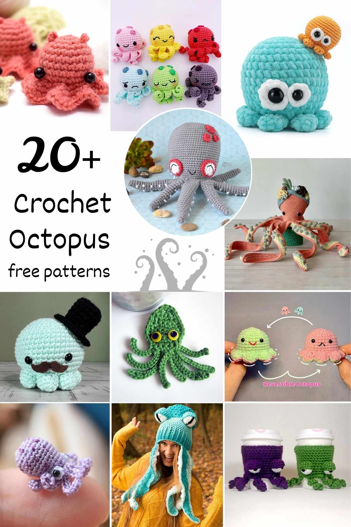 Explore free octopus crochet patterns and create your own ocean icon! With wiggly arms and smart designs, these patterns add fun to any project.